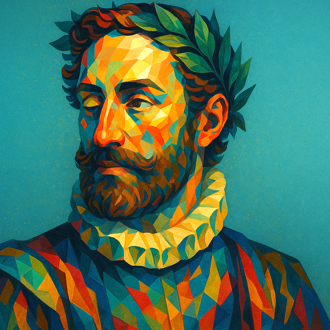 Ilustração de Luís de Camões - Camoesdigital.pt